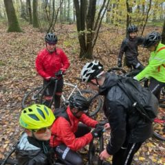 Sortie VTT pluvieuse pour nos jeunes.