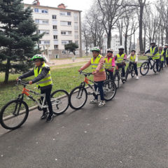 Sortie  vélo à l’école Rosa Parks avec Creusot cyclisme.