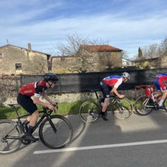 Saint Maurice de Remens:  Mathis PASCAL dans le peloton