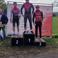 Coupe de Bourgogne France Comté de VTT du côté de Moissey. Oscar PELLERIN 3ème