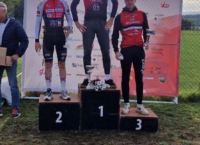 Coupe de Bourgogne France Comté de VTT du côté de Moissey. Oscar PELLERIN 3ème