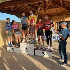 Oscar PELLERIN  en mode contre la montre à Satonay.