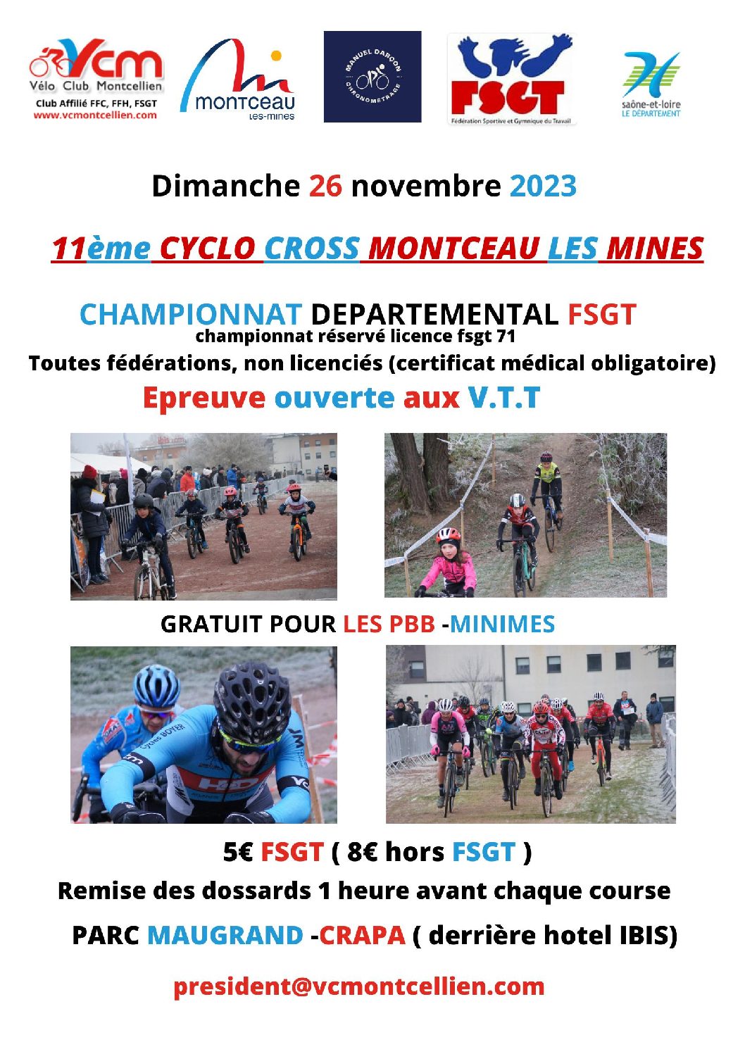 CHAMPIONNAT DEPARTEMENTAL CYCLO-CROSS 2023