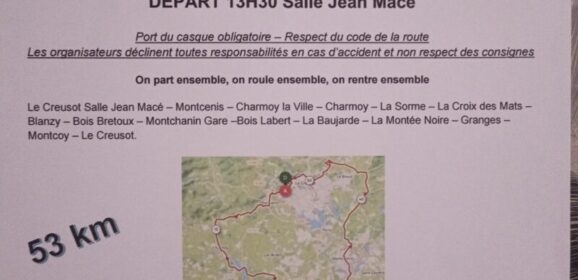 Sortie Cyclo Samedi 6 Décembre