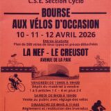 Bourse aux vélos d&rsquo;occasion CSE Section Cyclo 10/11/12 Avril 2026 LA NEF Le Creusot