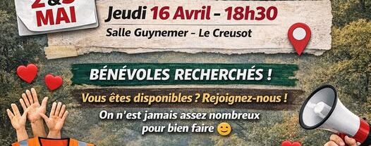 Réunion de Préparation #TrainHard 2026 Jeudi 16 Avril 18h30 Salle Guynemer Le Creusot