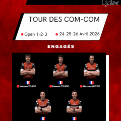 Tour Des COM-COM open 1-2-3  24/25/26 Avril 2026 Team Creusot Cyclisme