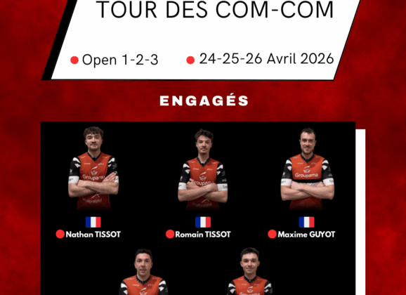 Tour Des COM-COM open 1-2-3  24/25/26 Avril 2026 Team Creusot Cyclisme