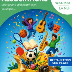 Forum des associations 6/09/2026 10h30/17h30 LA NEF LE CREUSOT